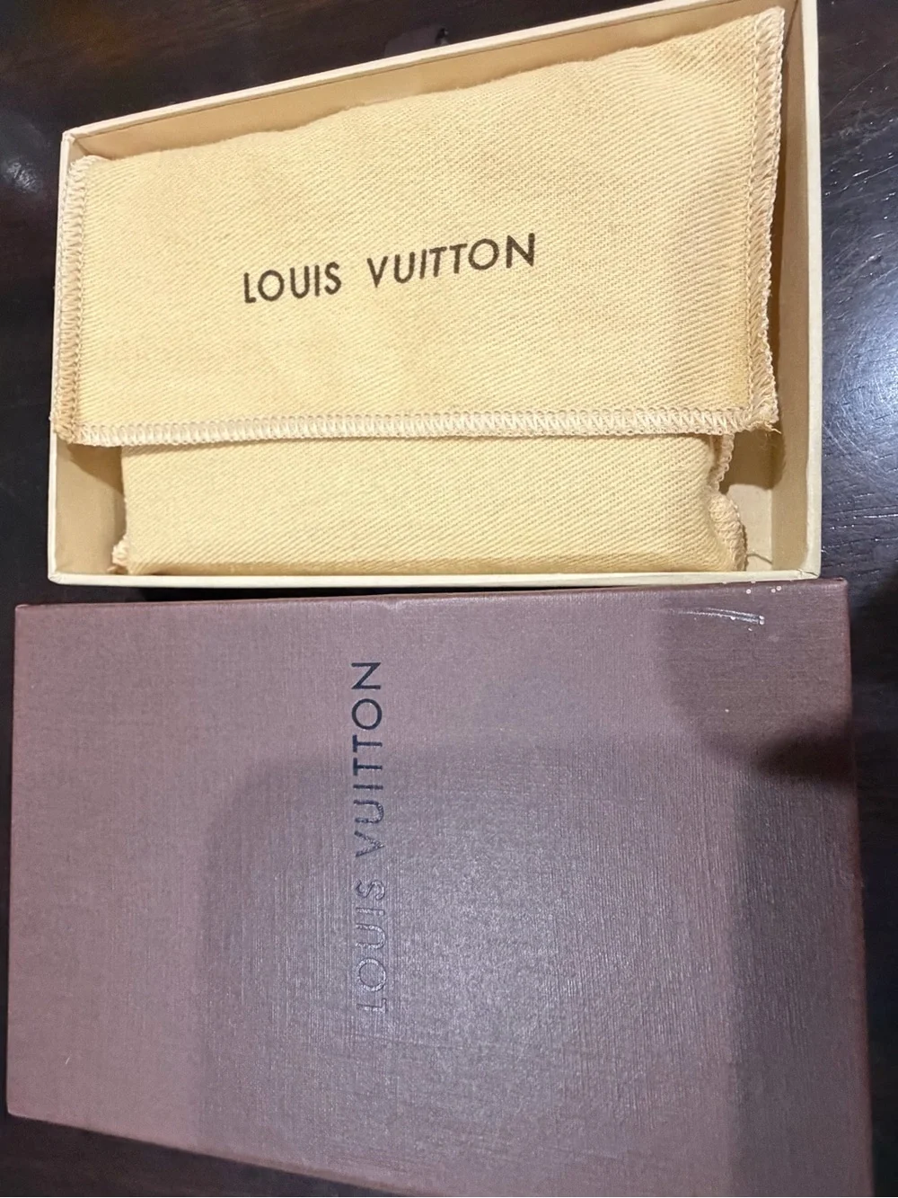 Louis Vuitton Monogram Card Holder Wallet - Brown & Gold